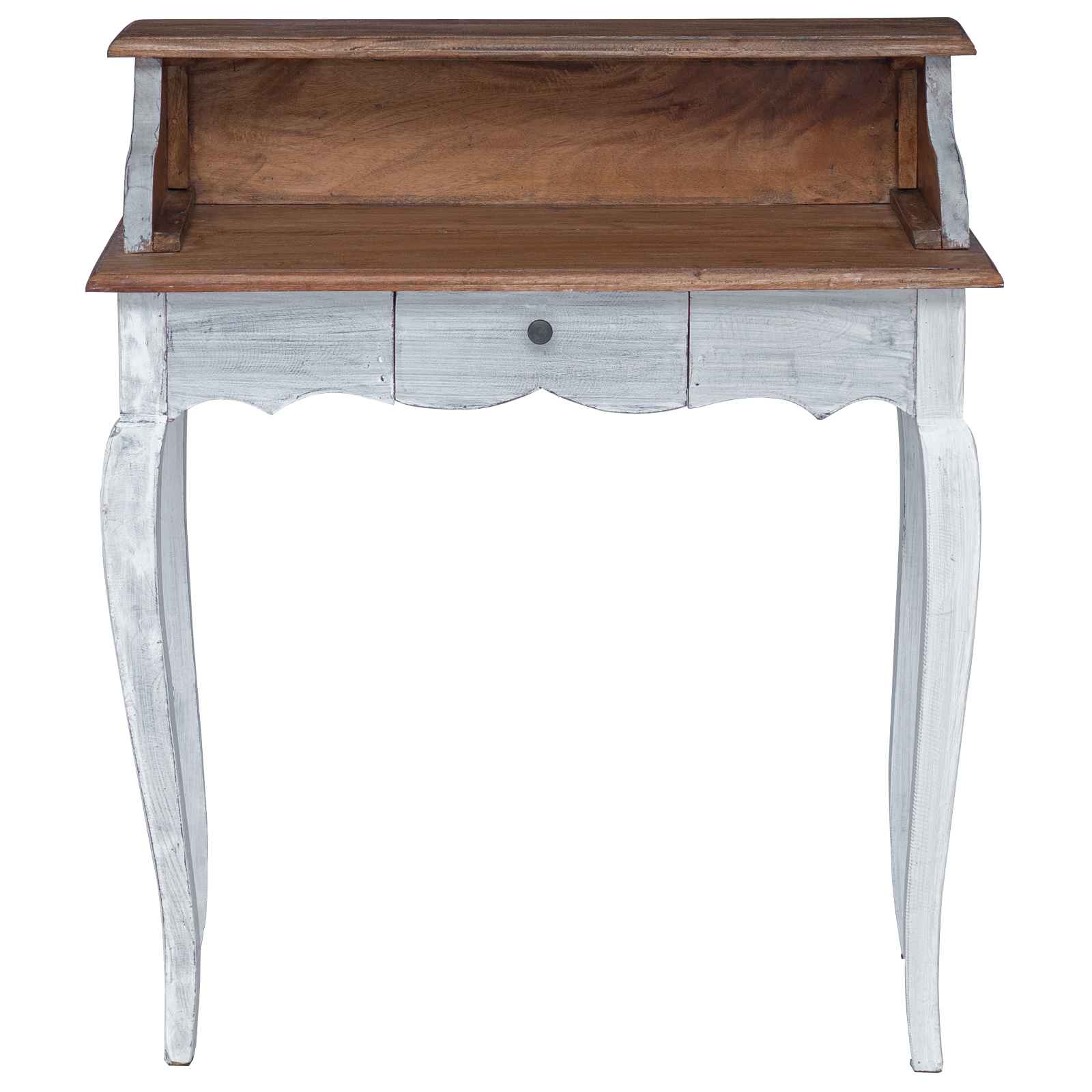 Scrivania con cassetto Marrone e bianco 80 x 40 x 92 cm