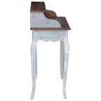 Scrivania con cassetto Marrone e bianco 80 x 40 x 92 cm