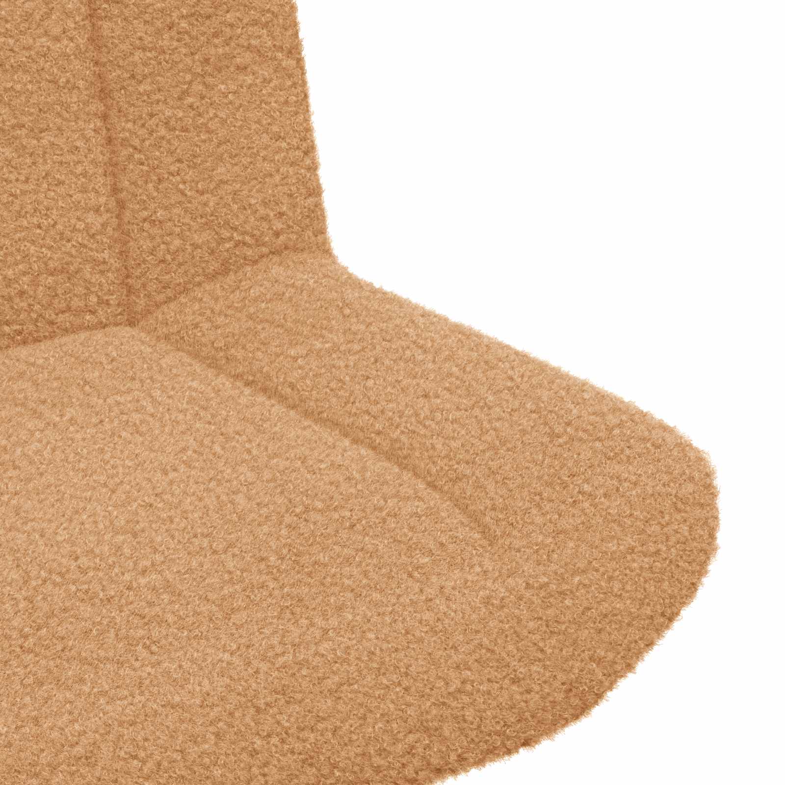 Sedia girevole Beige 63 x 75 x 76 cm Pelle di Pecora