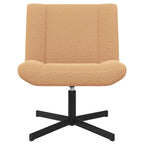 Sedia girevole Beige 63 x 75 x 76 cm Pelle di Pecora