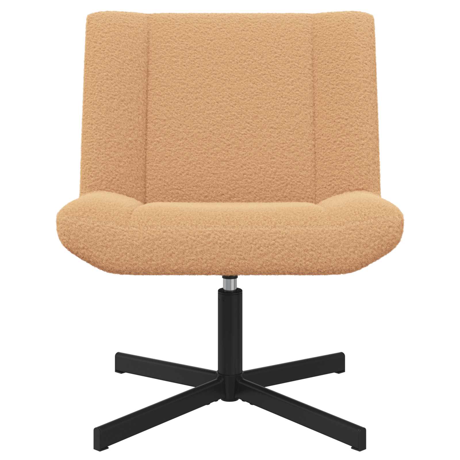 Sedia girevole Beige 63 x 75 x 76 cm Pelle di Pecora