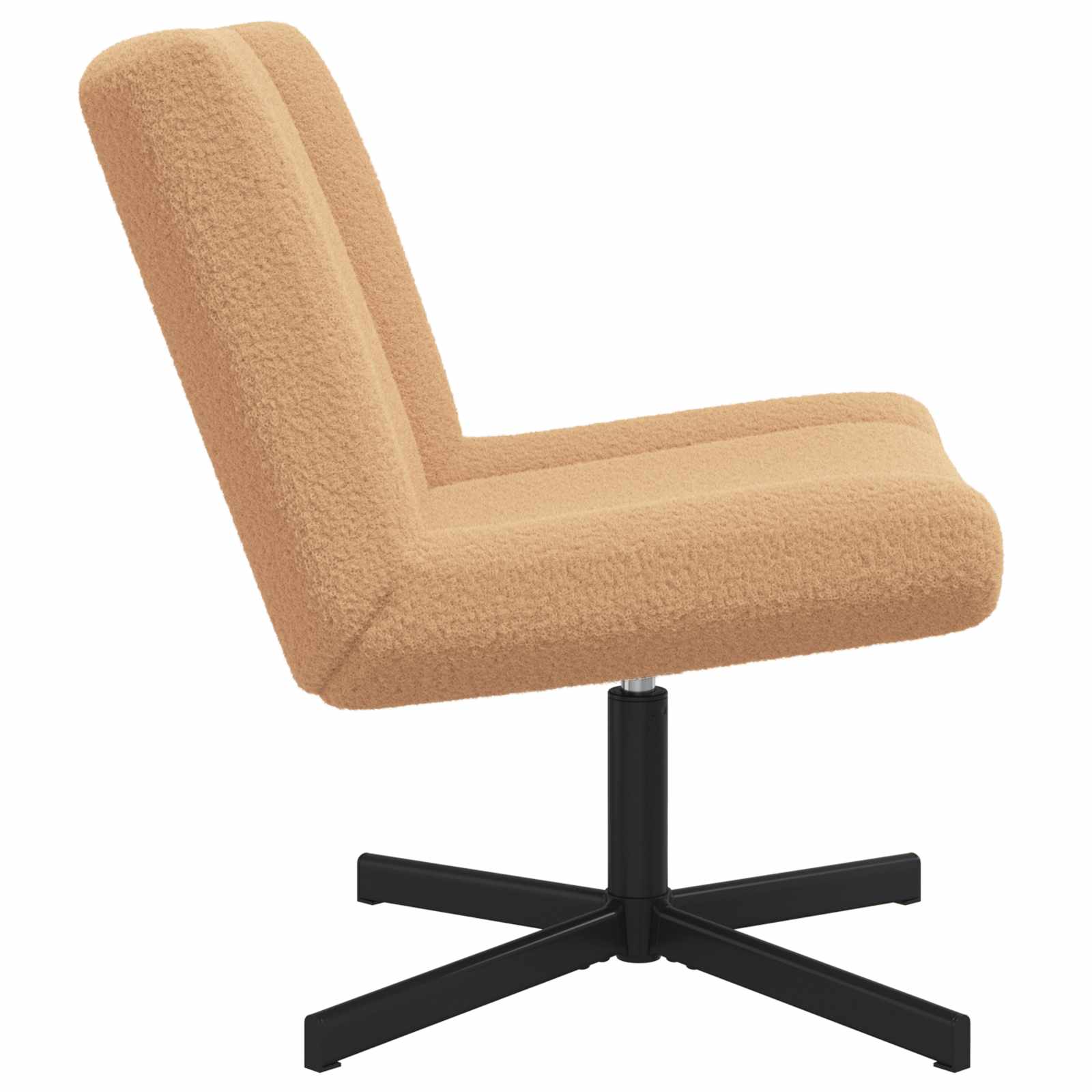 Sedia girevole Beige 63 x 75 x 76 cm Pelle di Pecora