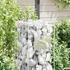 Rubinetto Gabion Argento 25 x 25 x 100 cm Acciaio inossidabile