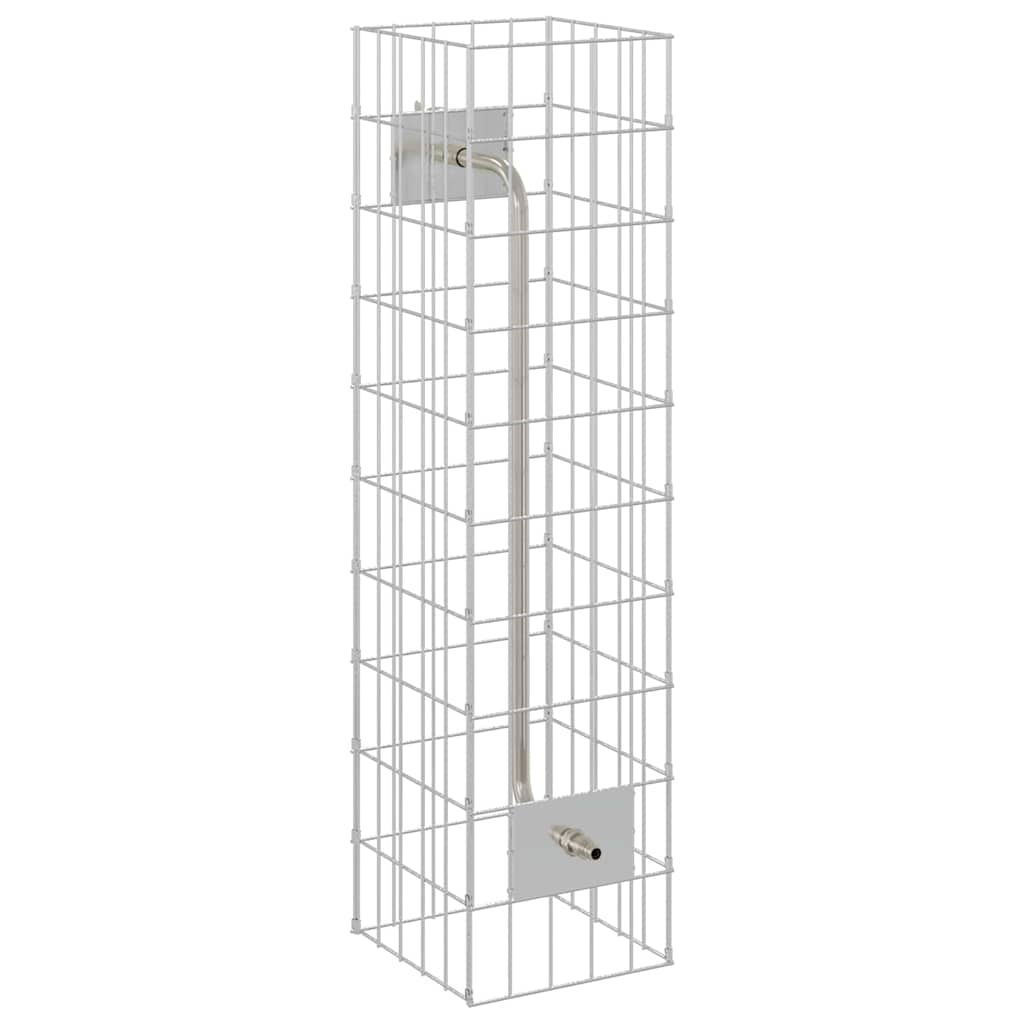 Rubinetto Gabion Argento 25 x 25 x 100 cm Acciaio inossidabile