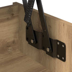 Tavolino da salotto Rovere artigianale 80 x 50,5 x 41,5 cm