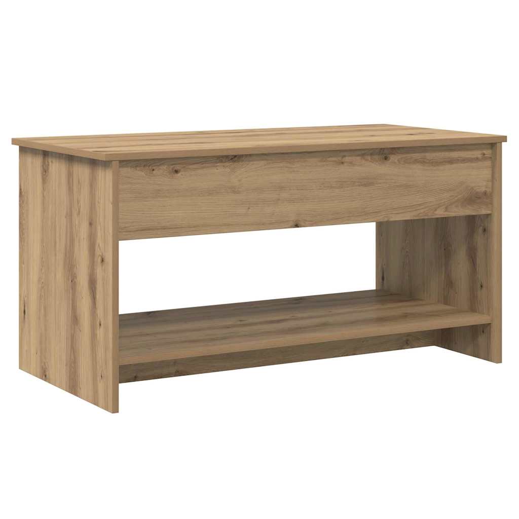 Tavolino da salotto Rovere artigianale 80 x 50,5 x 41,5 cm