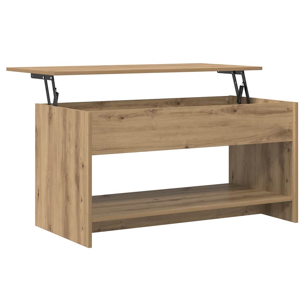 Tavolino da salotto Rovere artigianale 80 x 50,5 x 41,5 cm