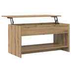 Tavolino da salotto Rovere artigianale 80 x 50,5 x 41,5 cm