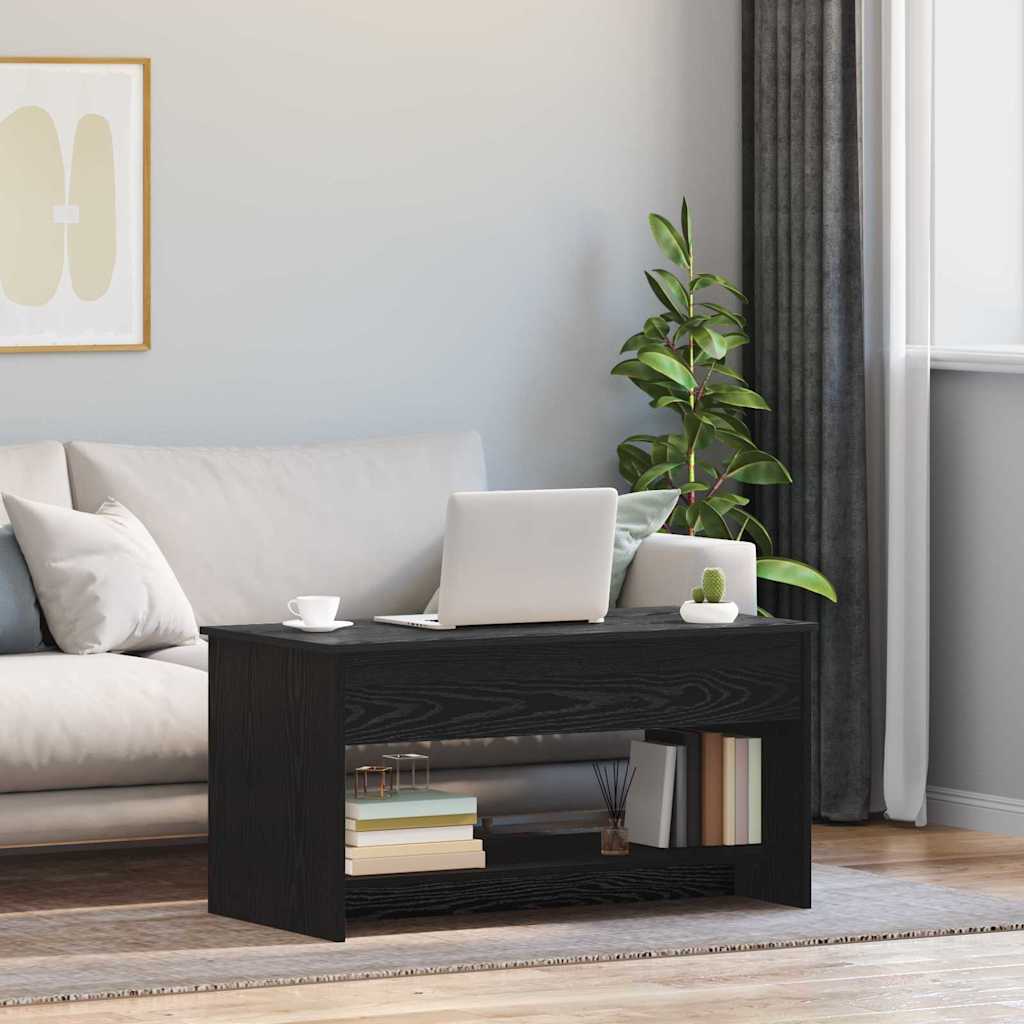 Tavolino da salotto Rovere Nero 80 x 50,5 x 41,5 cm