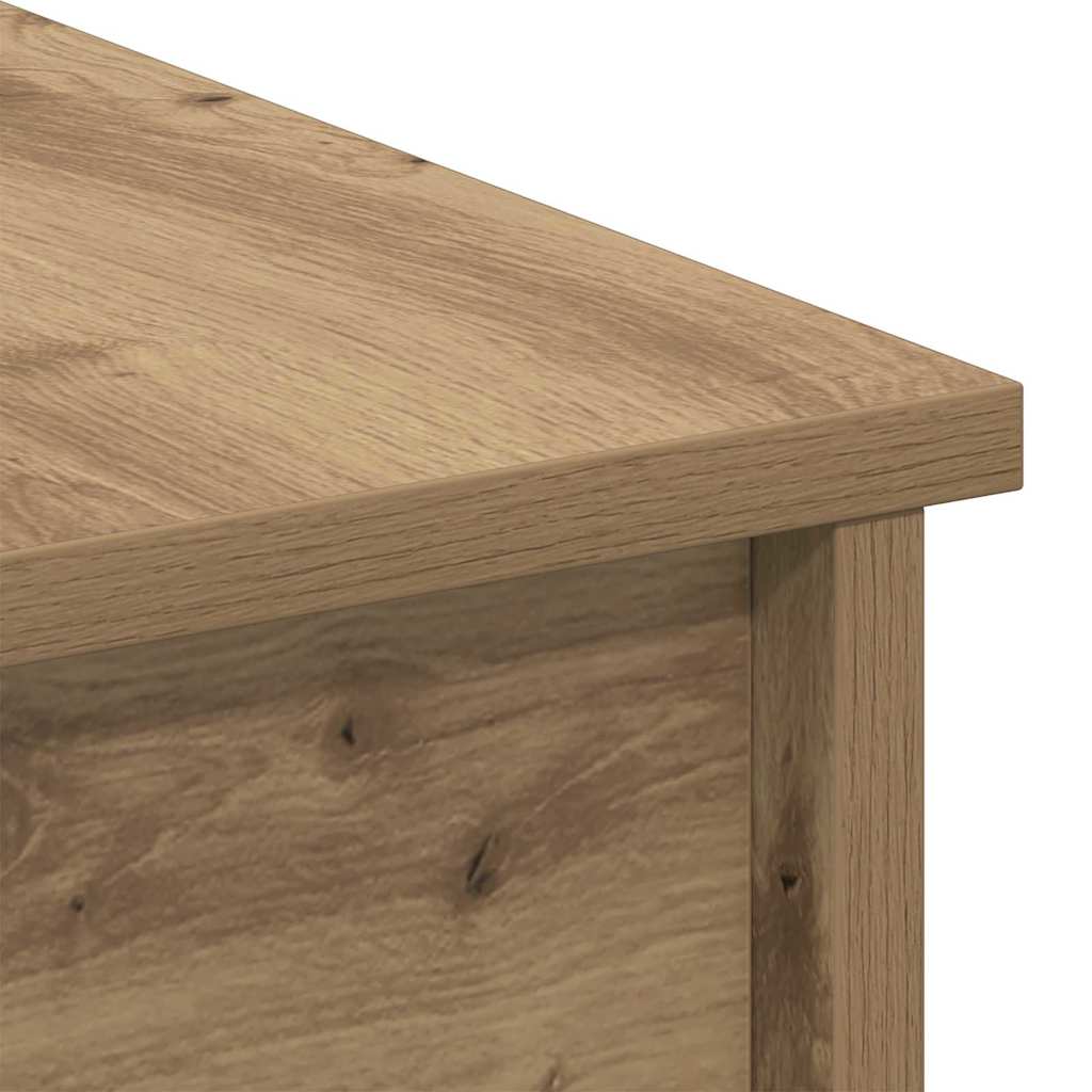 Tavolino da salotto Rovere artigianale 102 x 50,5 x 46,5 cm
