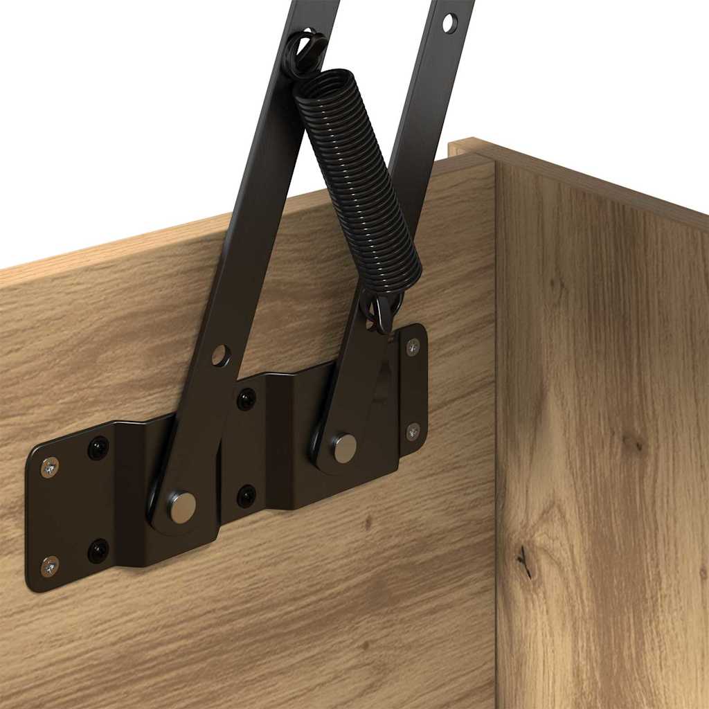 Tavolino da salotto Rovere artigianale 102 x 50,5 x 46,5 cm
