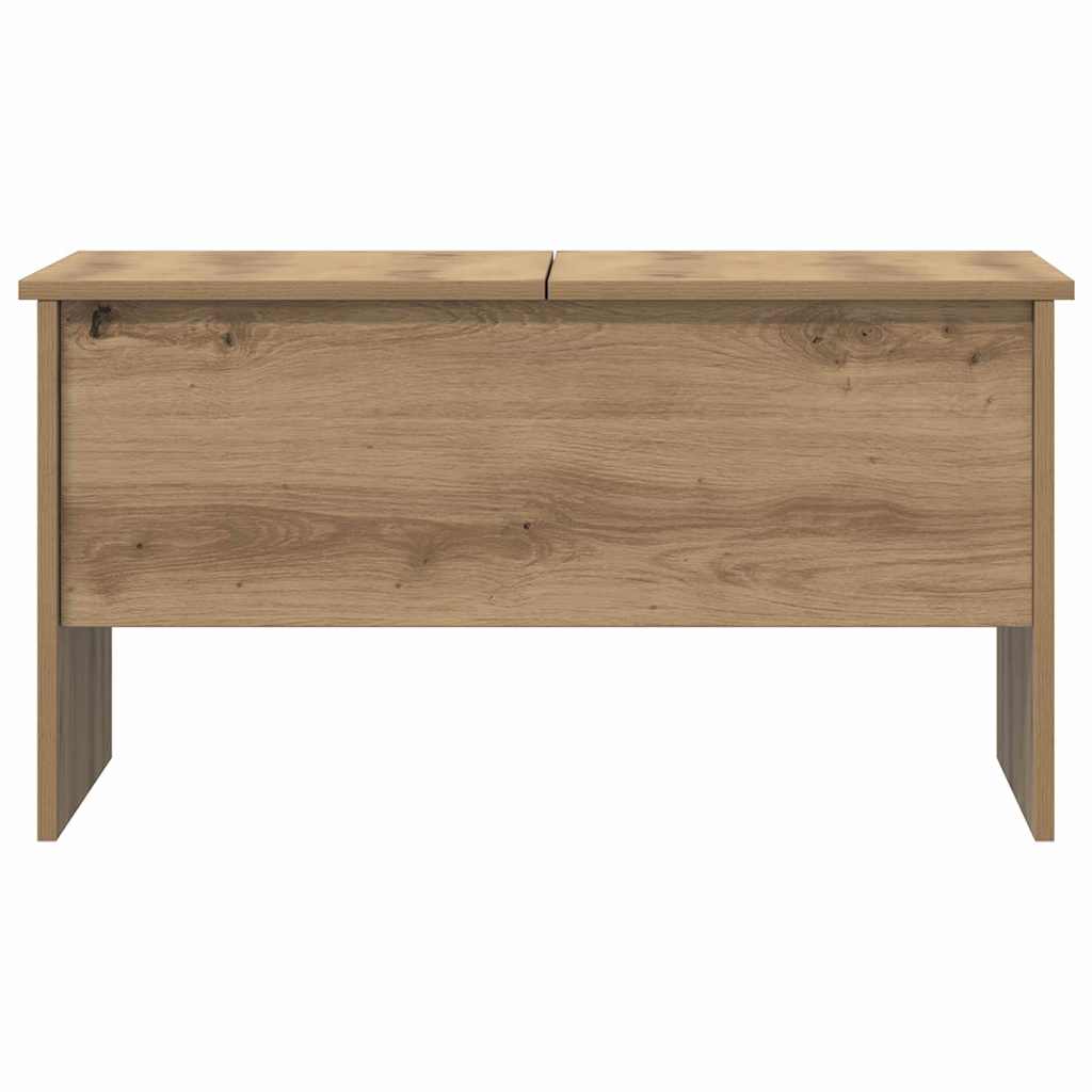 Tavolino da salotto Rovere artigianale 102 x 50,5 x 46,5 cm