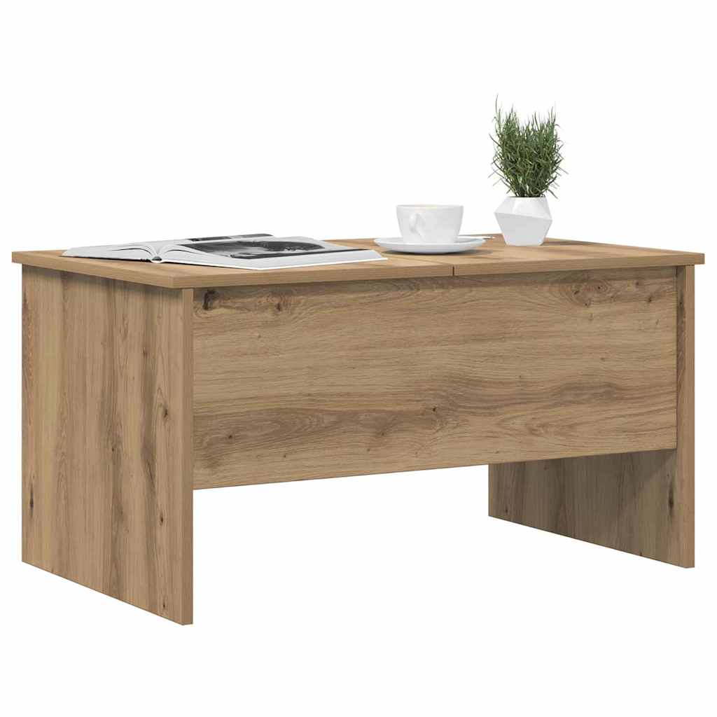 Tavolino da salotto Rovere artigianale 102 x 50,5 x 46,5 cm