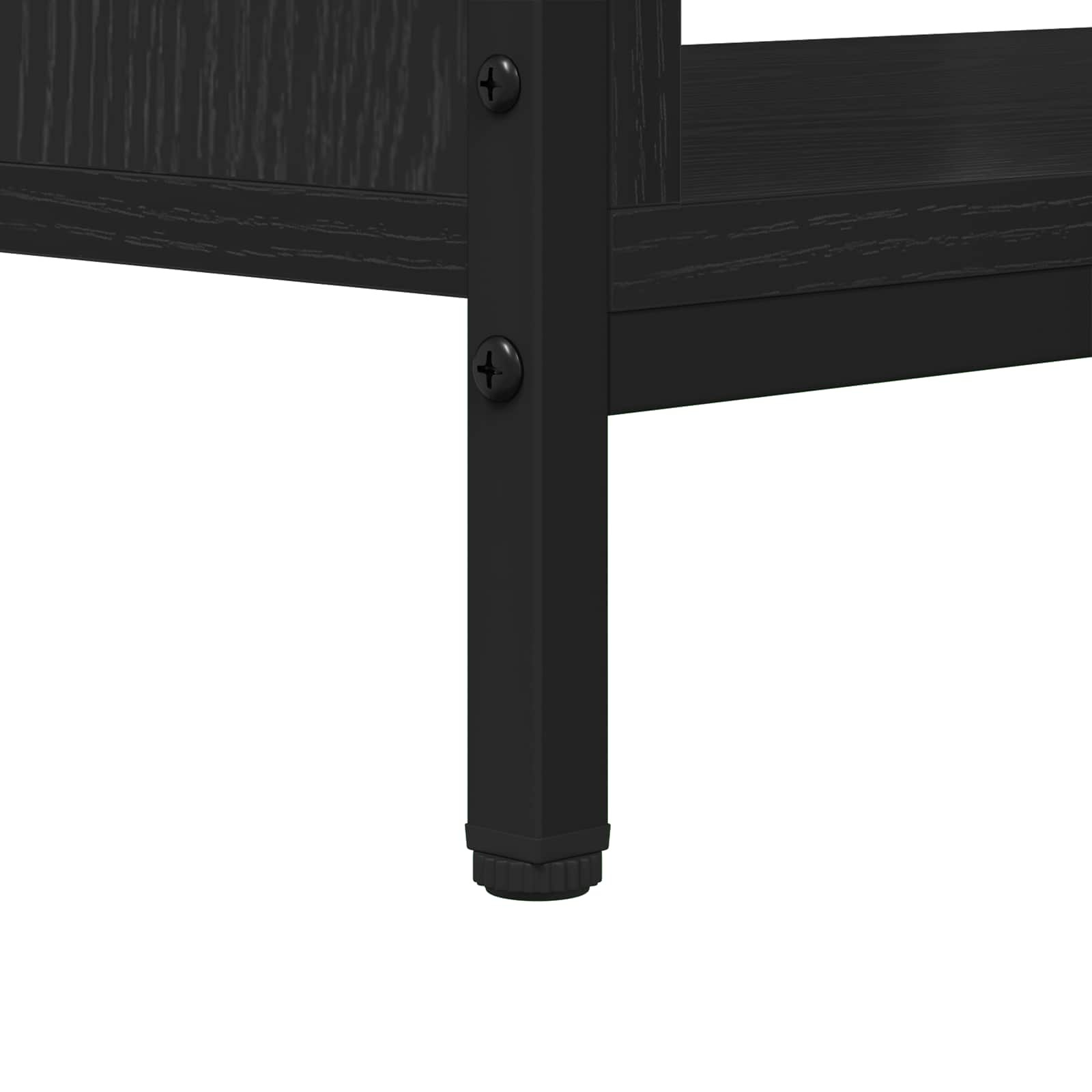 Mobile TV Rovere Nero 100 x 40 x 45 cm Legno multistrato