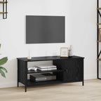 Mobile TV Rovere Nero 100 x 40 x 45 cm Legno multistrato