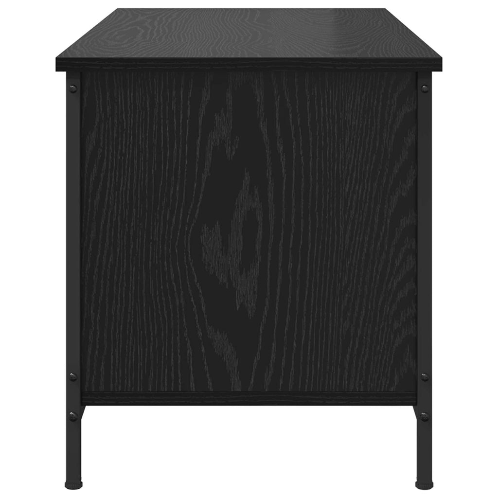Mobile TV Rovere Nero 100 x 40 x 45 cm Legno multistrato