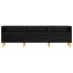 Mobile TV Rovere Nero 150 x 30 x 45 cm Legno multistrato