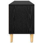 Mobile TV Rovere Nero 150 x 30 x 45 cm Legno multistrato