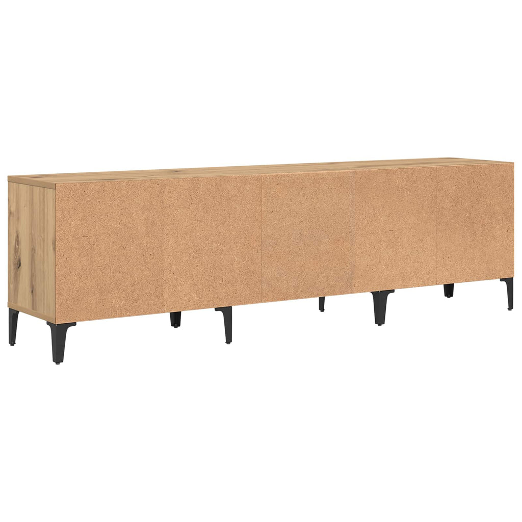 Mobile TV con cassetto Rovere artigianale 150 x 30 x 45 cm
