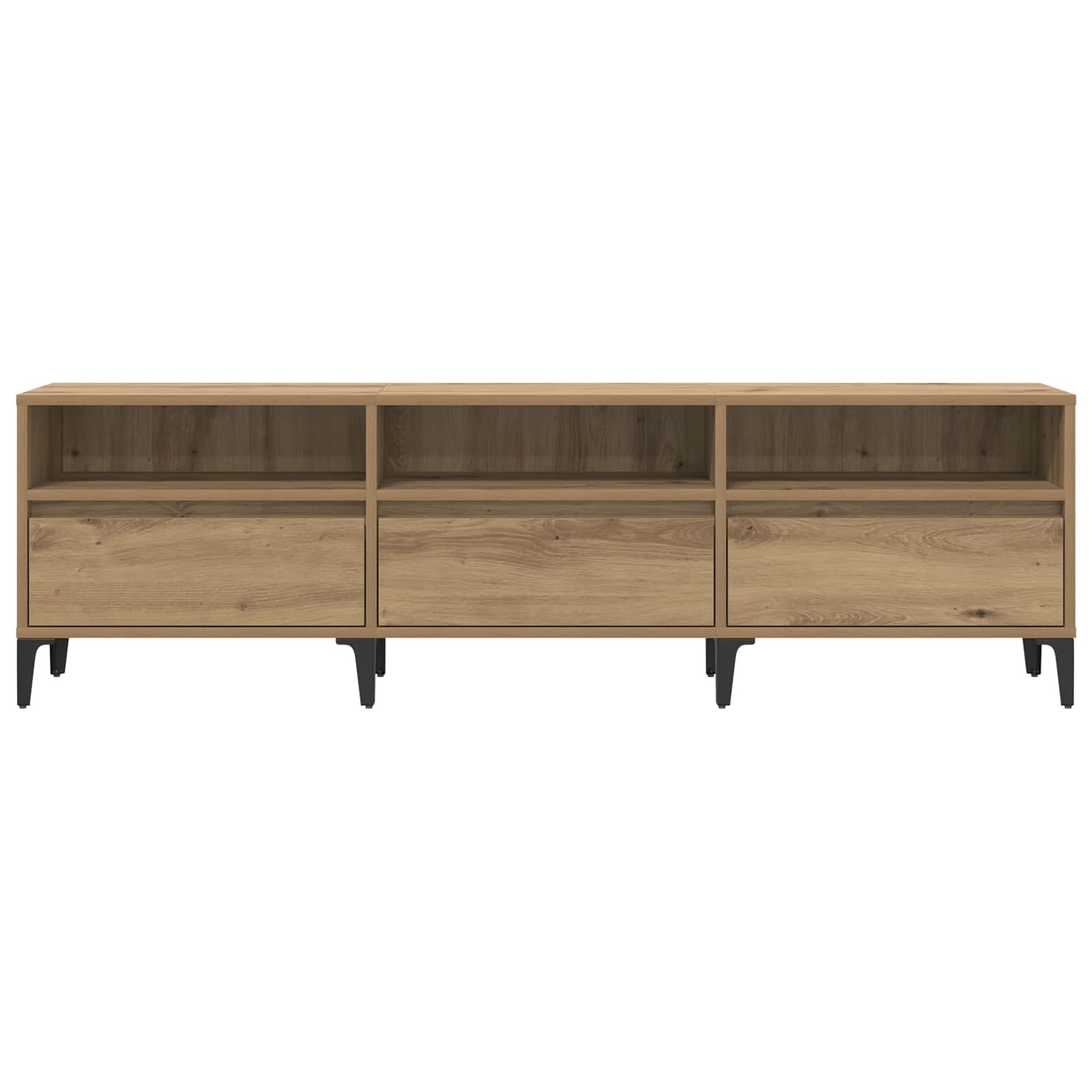 Mobile TV con cassetto Rovere artigianale 150 x 30 x 45 cm