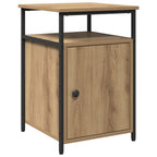Armadio da Notte 2 pcs rovere artigianale Legno multistrato