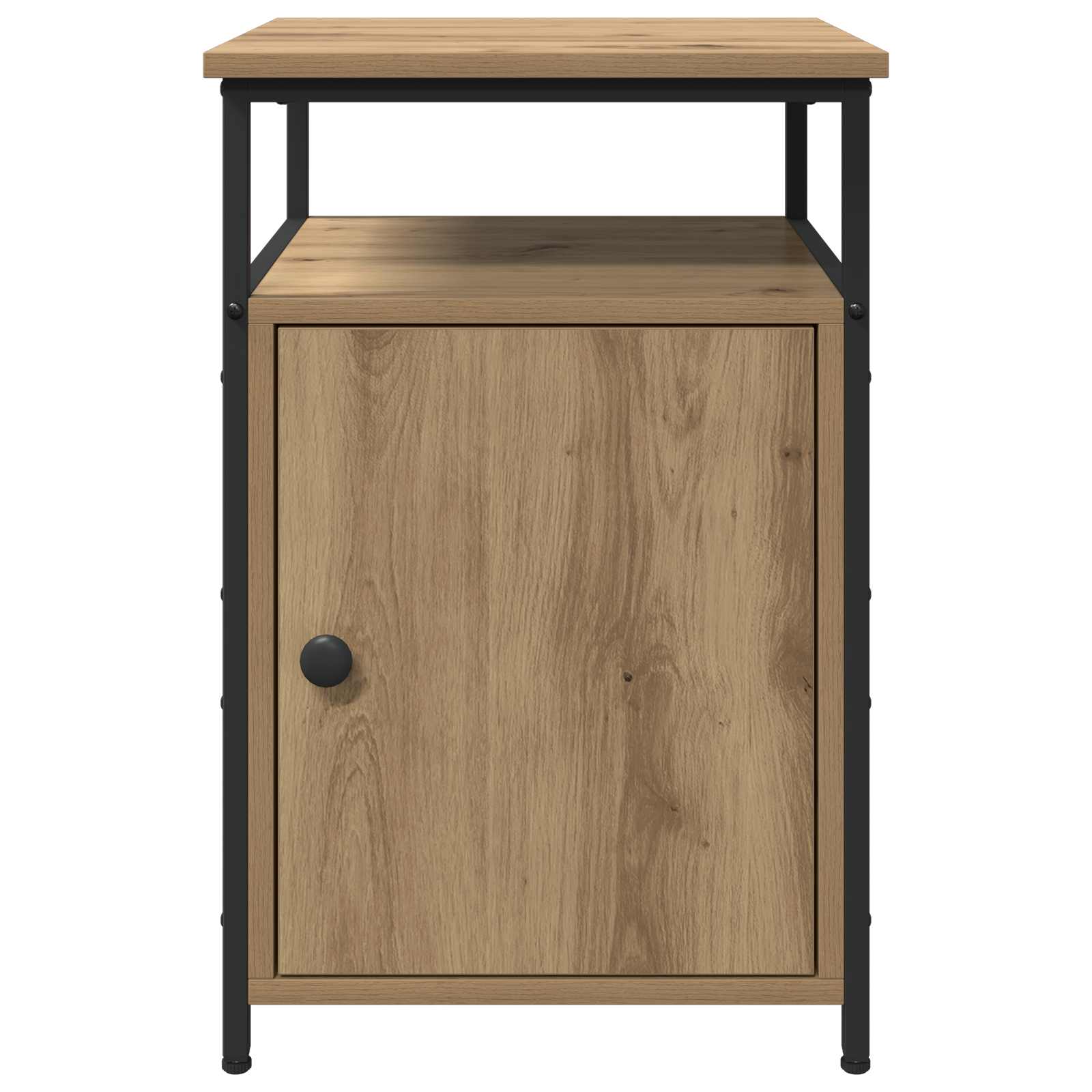 Armadio da Notte 2 pcs rovere artigianale Legno multistrato