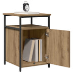 Armadio da Notte 2 pcs rovere artigianale Legno multistrato