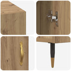 Scrivania rovere artigianale 140 x 50 x 75 cm Legno multistrato
