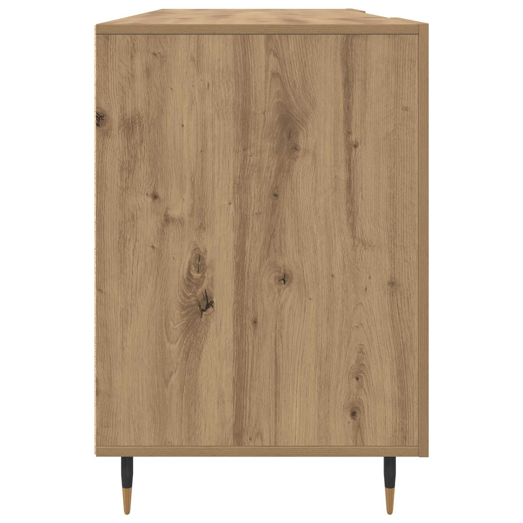 Scrivania rovere artigianale 140 x 50 x 75 cm Legno multistrato