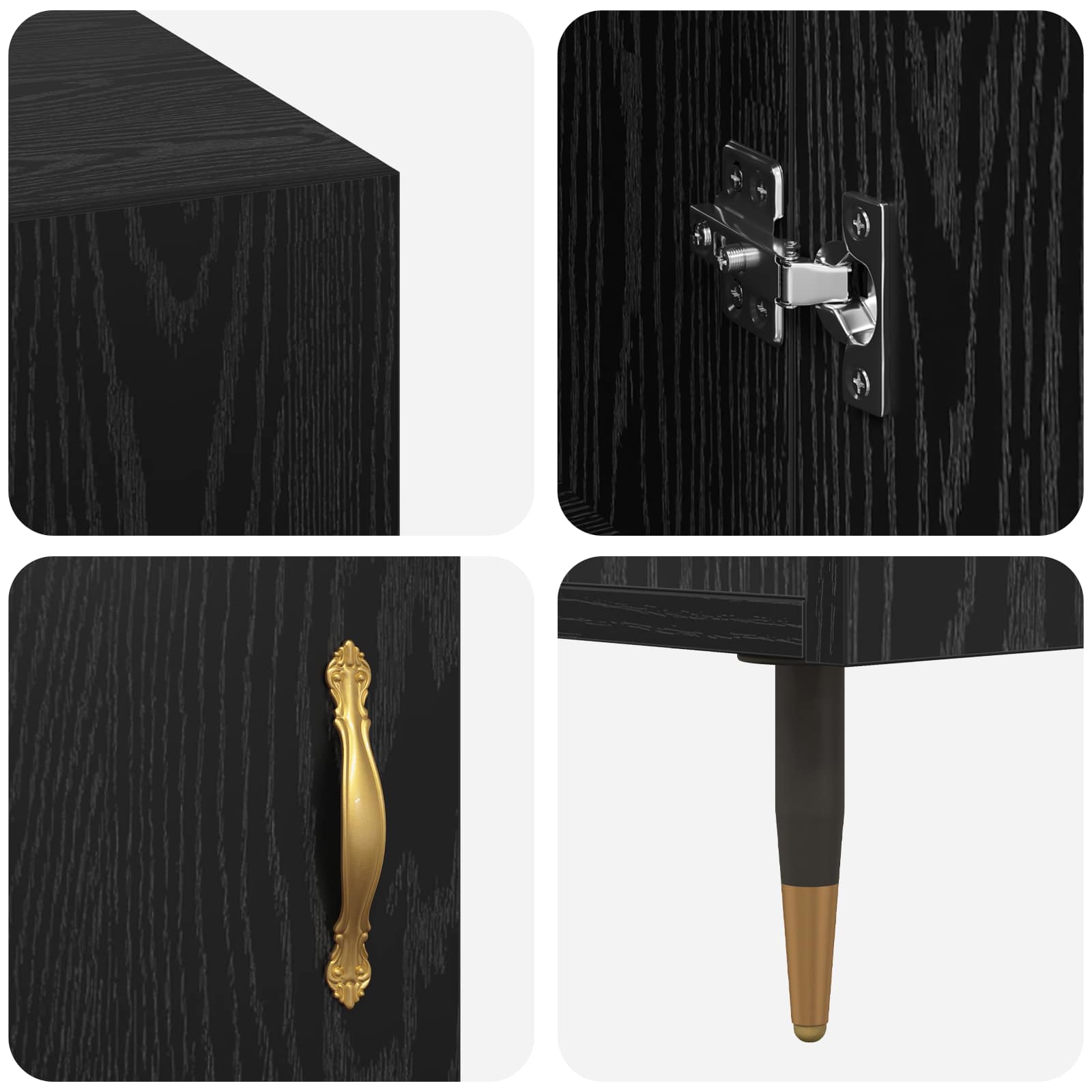 Scrivania Rovere nero 140 x 50 x 75 cm Legno multistrato