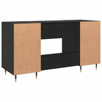 Scrivania Rovere nero 140 x 50 x 75 cm Legno multistrato