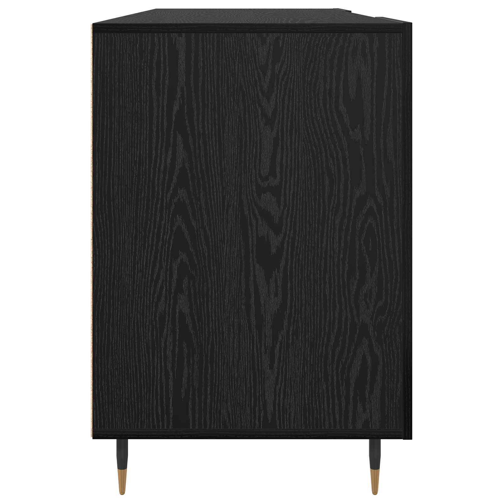 Scrivania Rovere nero 140 x 50 x 75 cm Legno multistrato