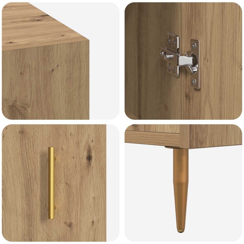 Scrivania rovere artigianale 140 x 50 x 75 cm Legno multistrato