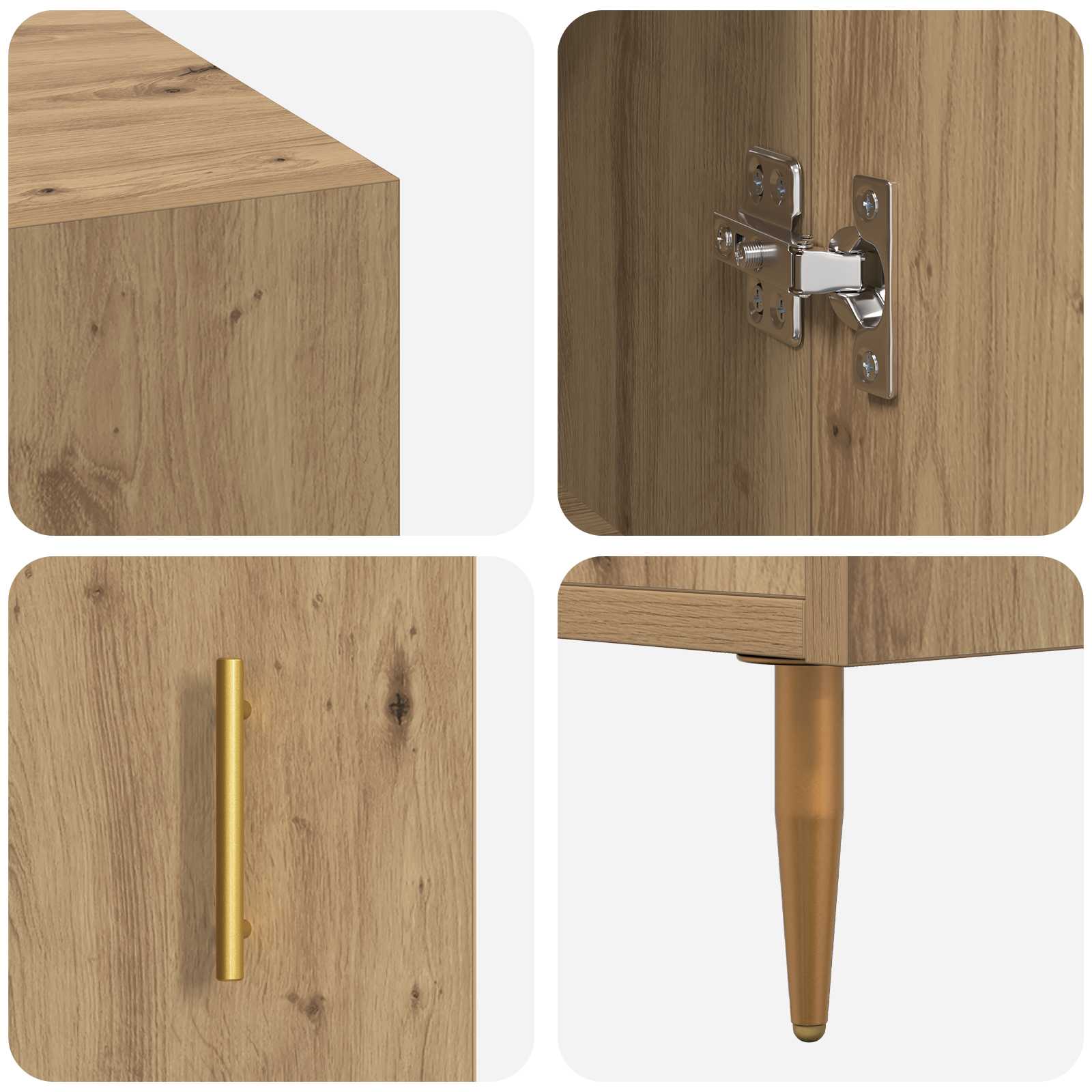 Scrivania rovere artigianale 140 x 50 x 75 cm Legno multistrato
