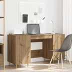 Scrivania rovere artigianale 140 x 50 x 75 cm Legno multistrato