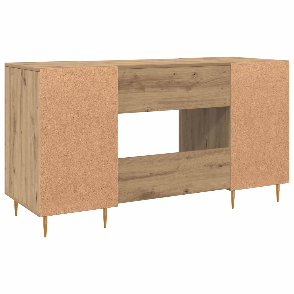 Scrivania rovere artigianale 140 x 50 x 75 cm Legno multistrato
