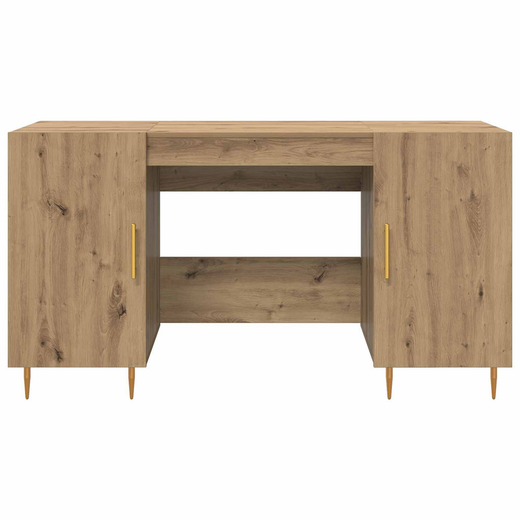 Scrivania rovere artigianale 140 x 50 x 75 cm Legno multistrato
