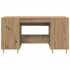 Scrivania rovere artigianale 140 x 50 x 75 cm Legno multistrato