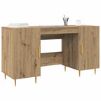 Scrivania rovere artigianale 140 x 50 x 75 cm Legno multistrato