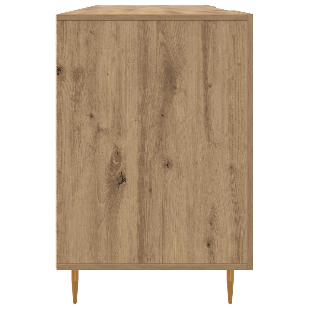 Scrivania rovere artigianale 140 x 50 x 75 cm Legno multistrato