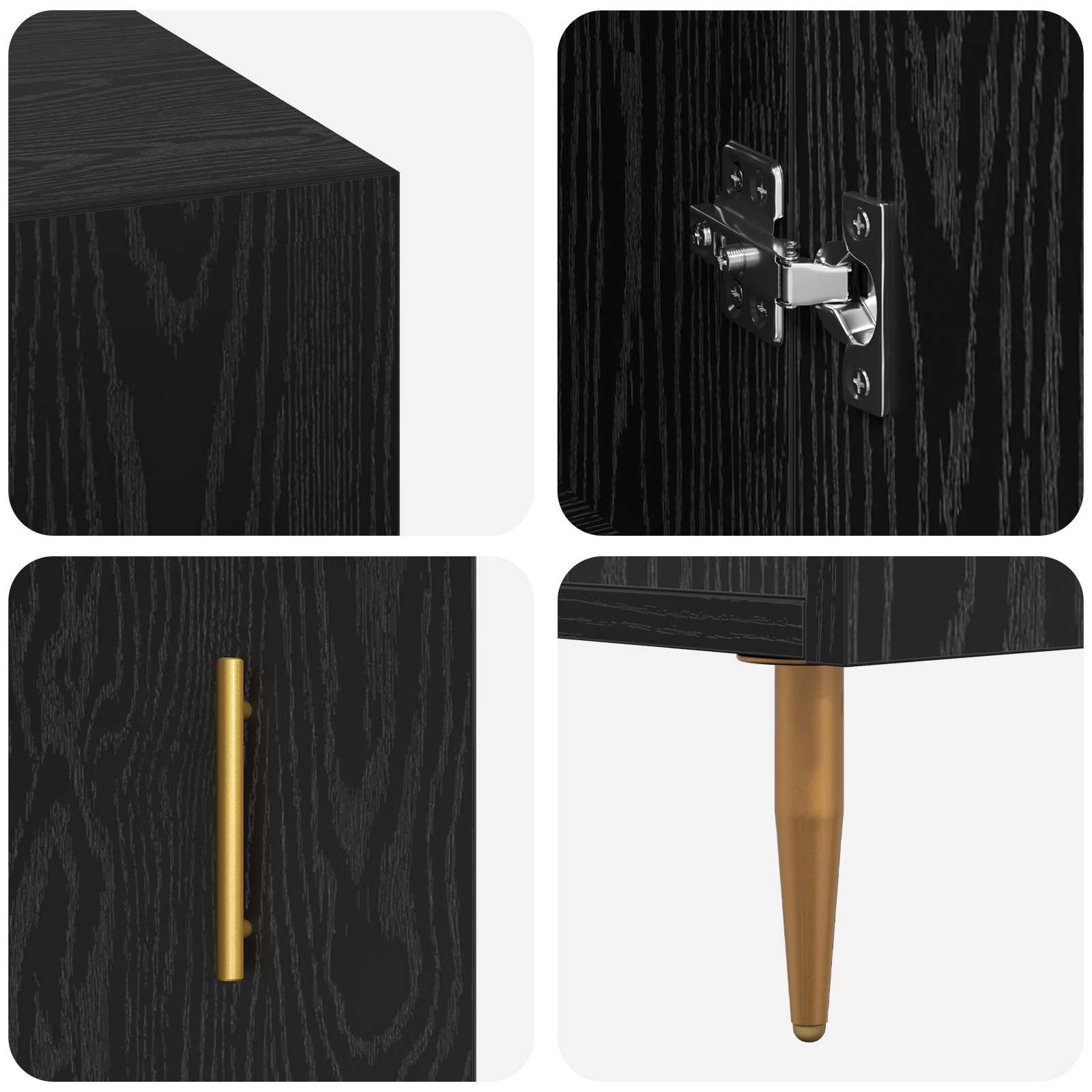Scrivania Rovere nero 140 x 50 x 75 cm Legno multistrato