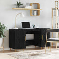 Scrivania Rovere nero 140 x 50 x 75 cm Legno multistrato
