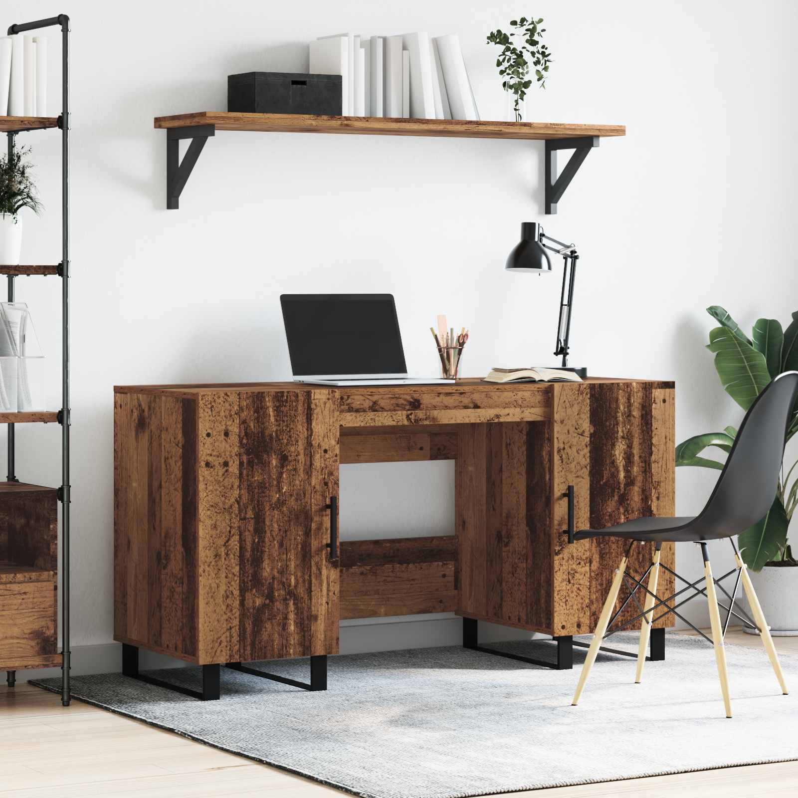 Scrivania Legno vecchio 140 x 50 x 75 cm Legno multistrato