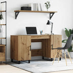 Scrivania rovere artigianale 140 x 50 x 75 cm Legno multistrato