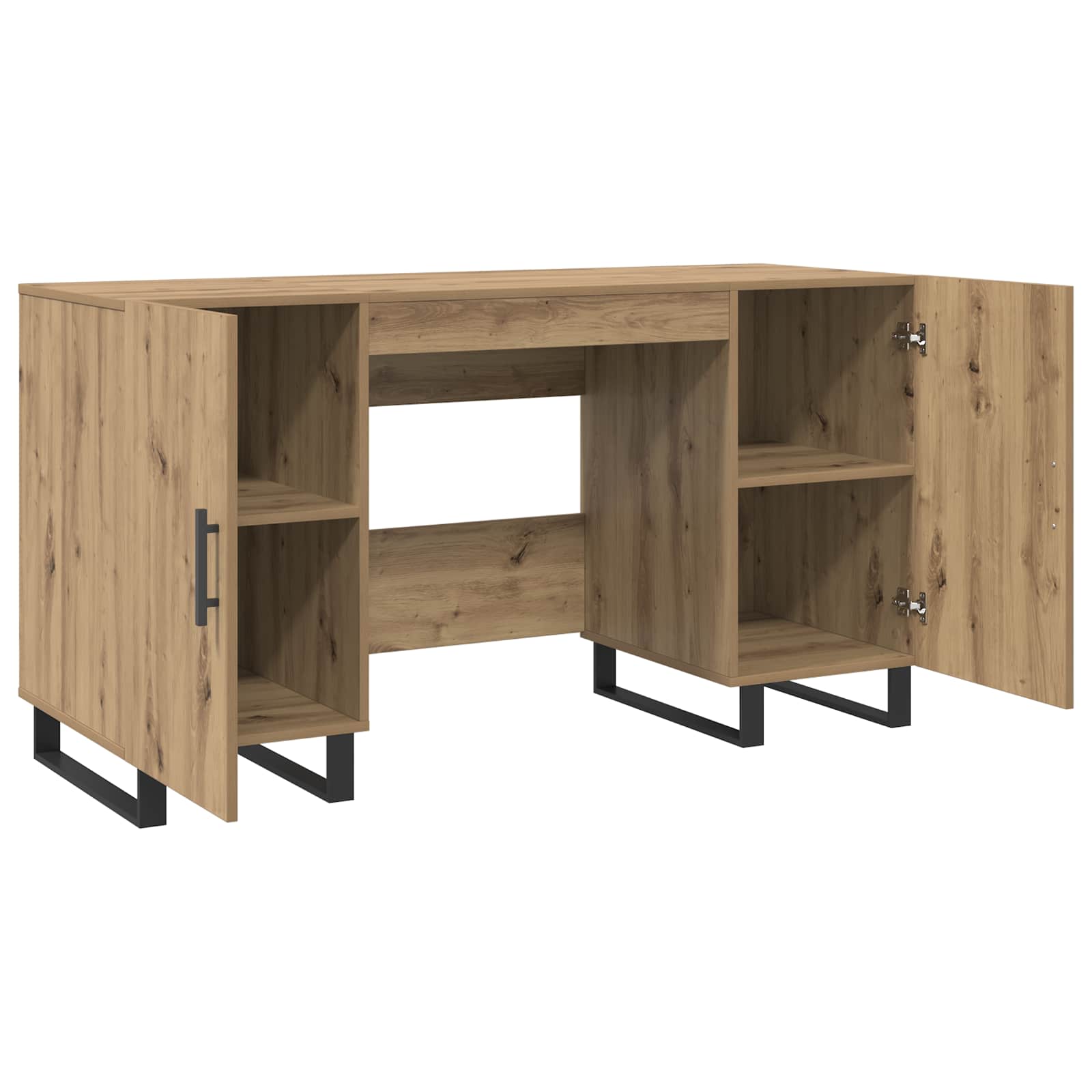 Scrivania rovere artigianale 140 x 50 x 75 cm Legno multistrato