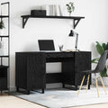 Scrivania Rovere nero 140 x 50 x 75 cm Legno multistrato