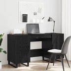 Scrivania Rovere nero 140 x 50 x 75 cm Legno multistrato