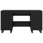 Scrivania Rovere nero 140 x 50 x 75 cm Legno multistrato