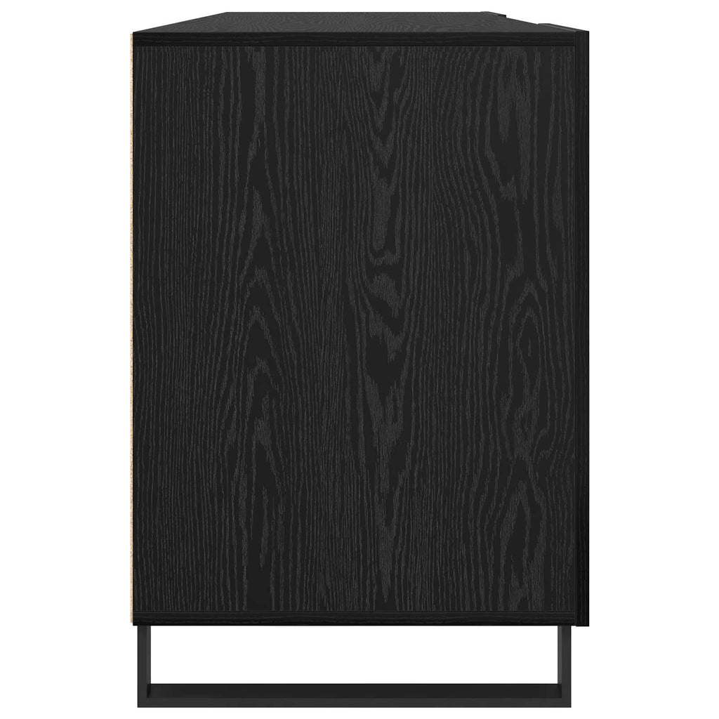 Scrivania Rovere nero 140 x 50 x 75 cm Legno multistrato