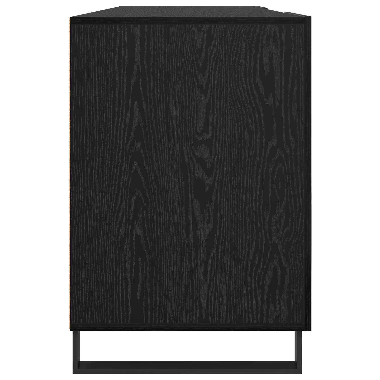 Scrivania Rovere nero 140 x 50 x 75 cm Legno multistrato